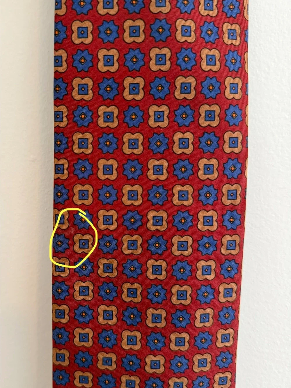 Pair of Miller Brothers Ltd. Patterned Silk Neck Ties